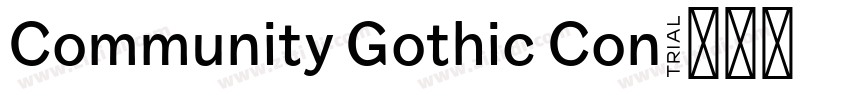 Community Gothic Con字体转换